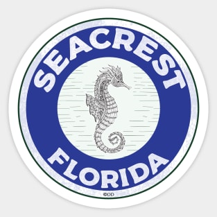 Seacrest Florida Crab 30A 30 A Emerald Coast Walton County Sticker